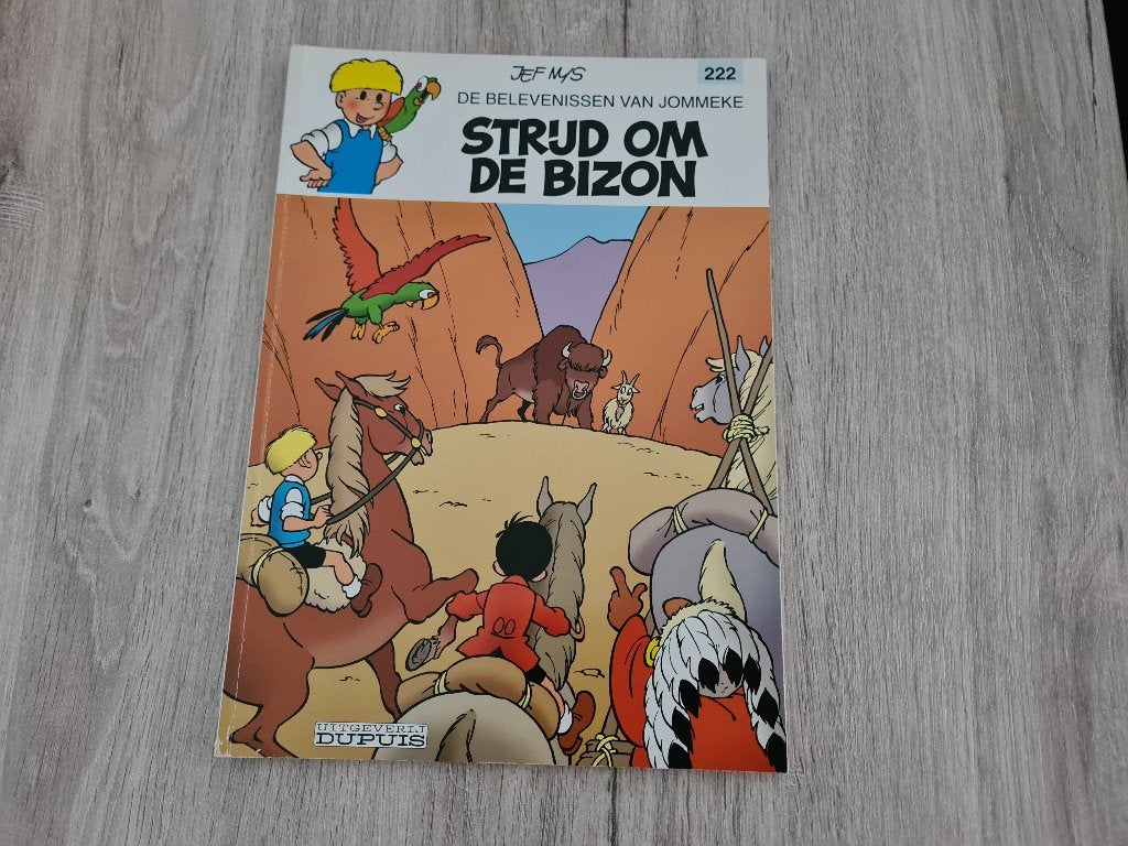 Jommeke 222. Strijd om de bizon, Ophalen of Verzenden, Zo goed als nieuw