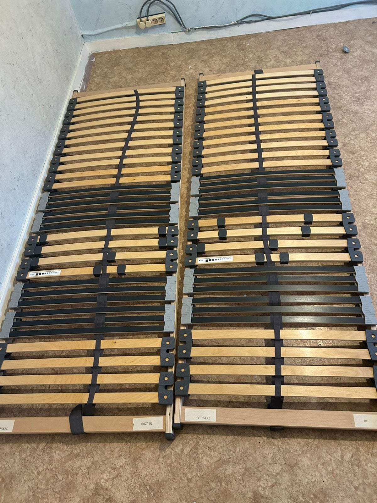 sommiers à lattes en bois ergonomiques modulables, Enlèvement, Utilisé, Sommier, 200 cm