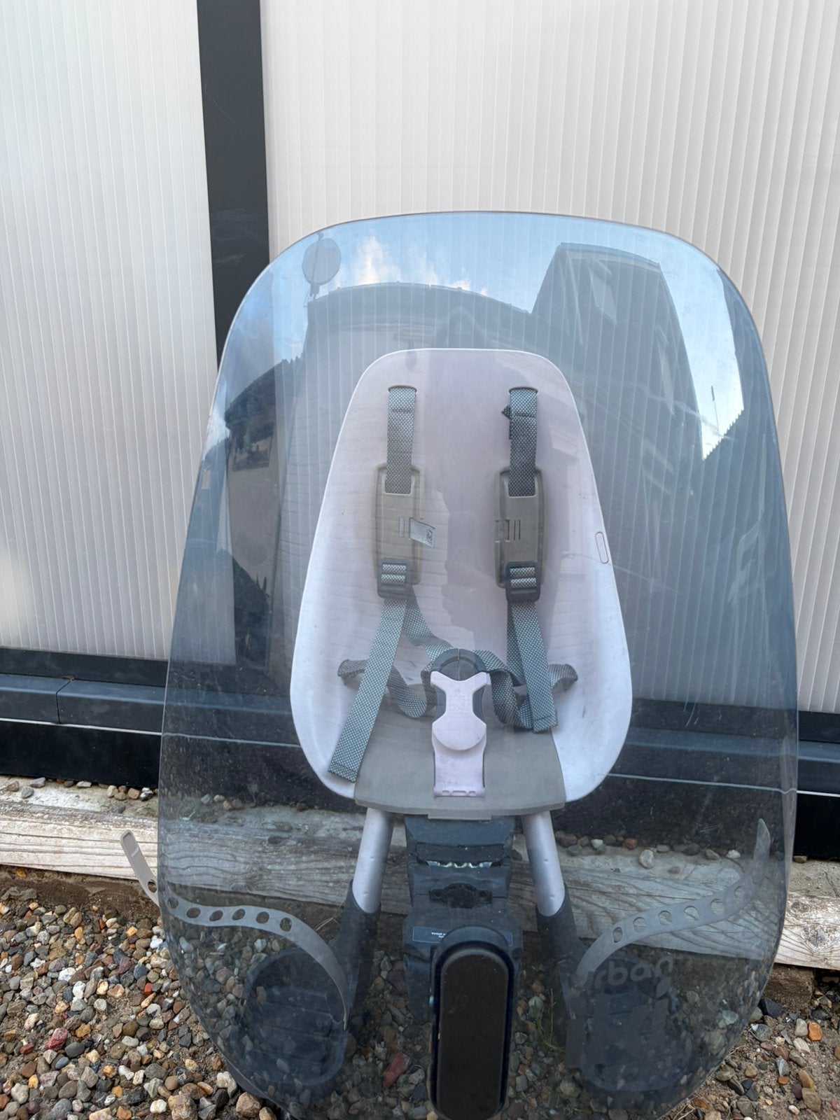 Siège de vélo avant Uki avec pare-brise, Enlèvement, Comme neuf