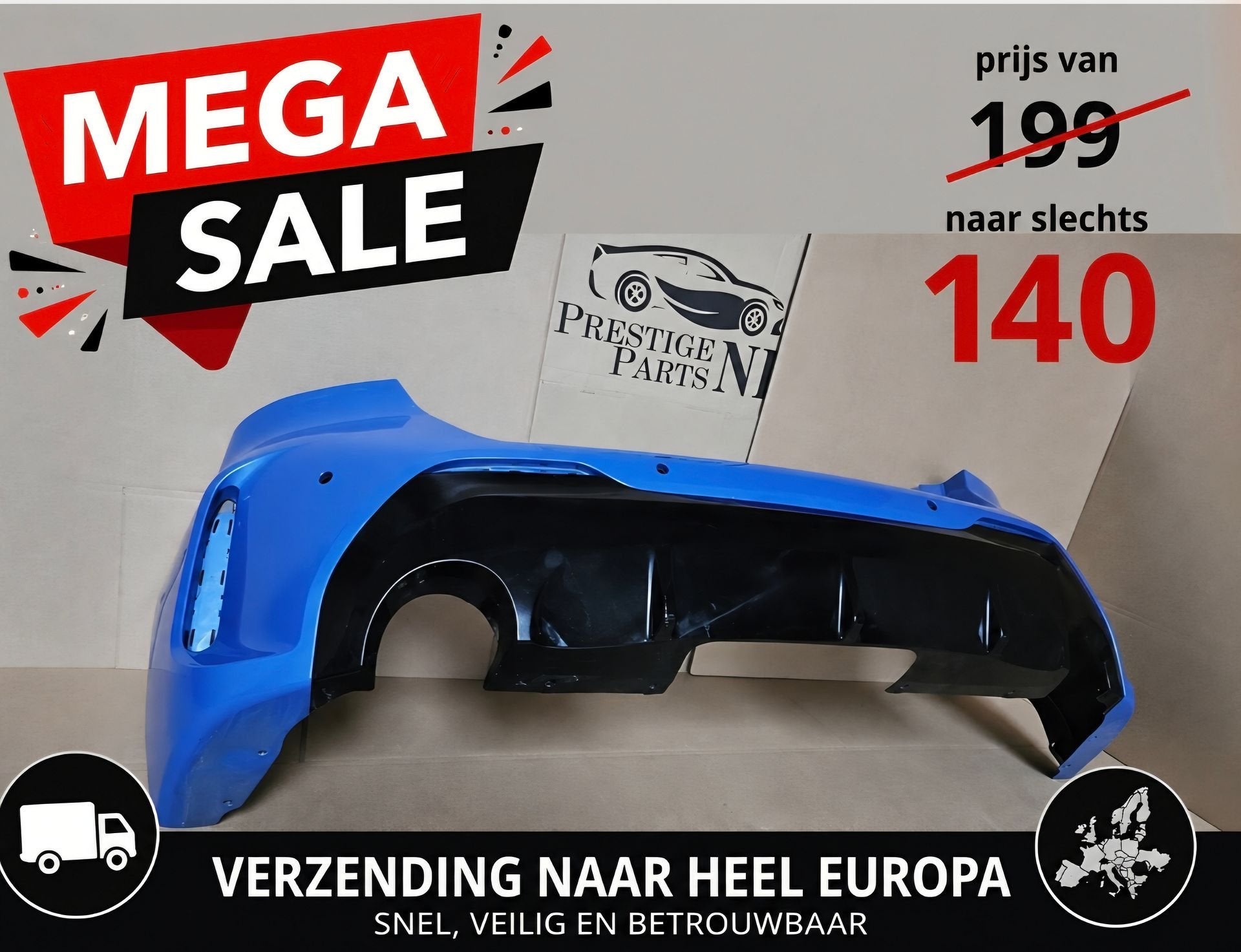 Achterbumper BMW 1 Serie F40 M Pakket Origineel 717321 PDC, Gebruikt, -, Ophalen of Verzenden, Achter