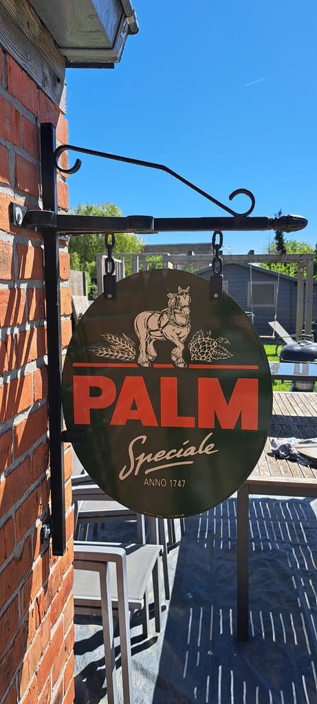 dubbelzijdig emaille palm bord 1998, Verzamelen, Ophalen, Palm