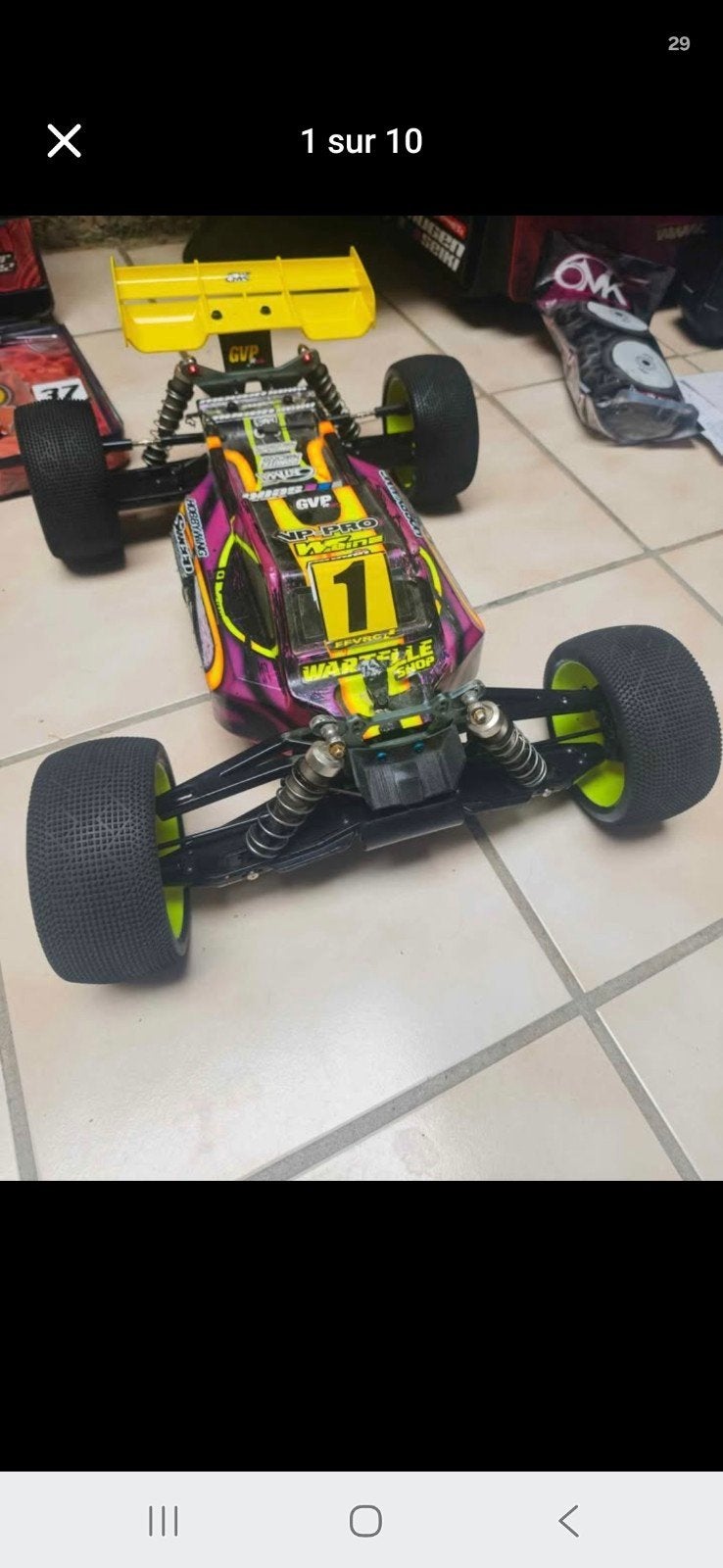 truggy mbx8tr eco, Enlèvement