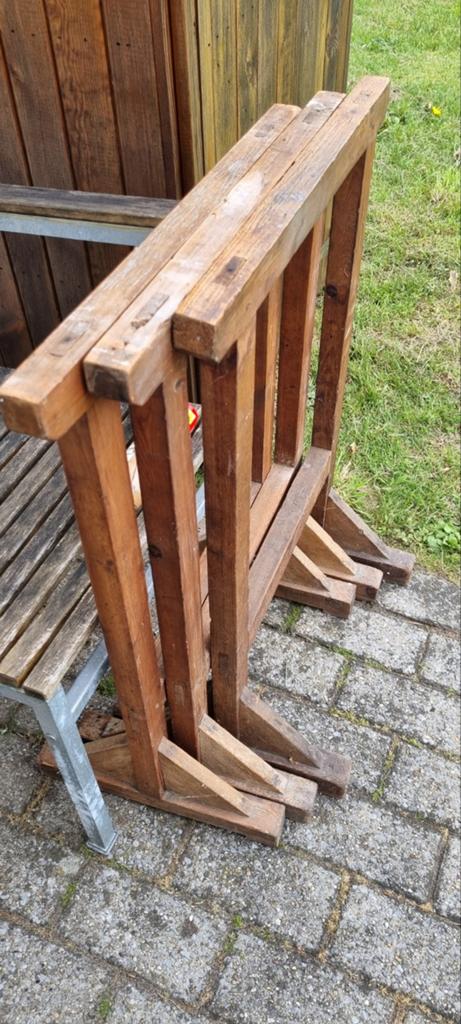 Schragen antiek 1950, Huis en Inrichting, Tafels | Statafels, Ophalen