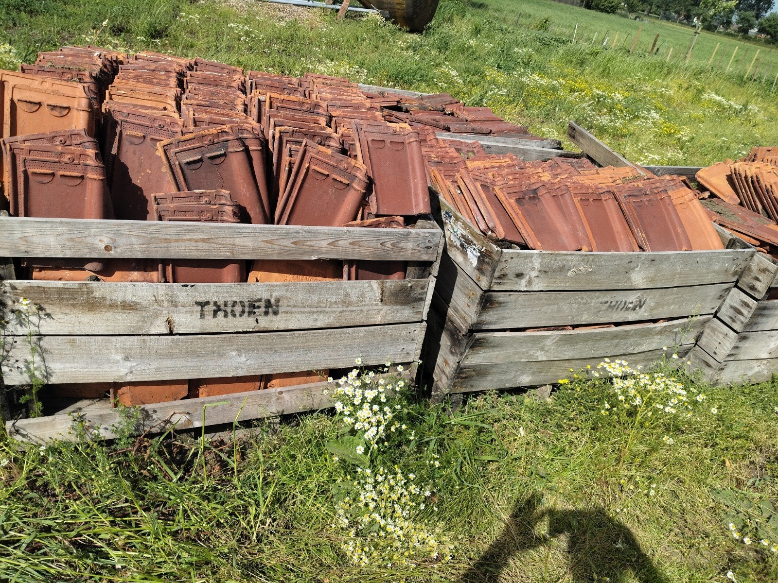 Dakpannen, Doe-het-zelf en Bouw, Ophalen, Gebruikt, Steen of Klei, 15 m² of meer