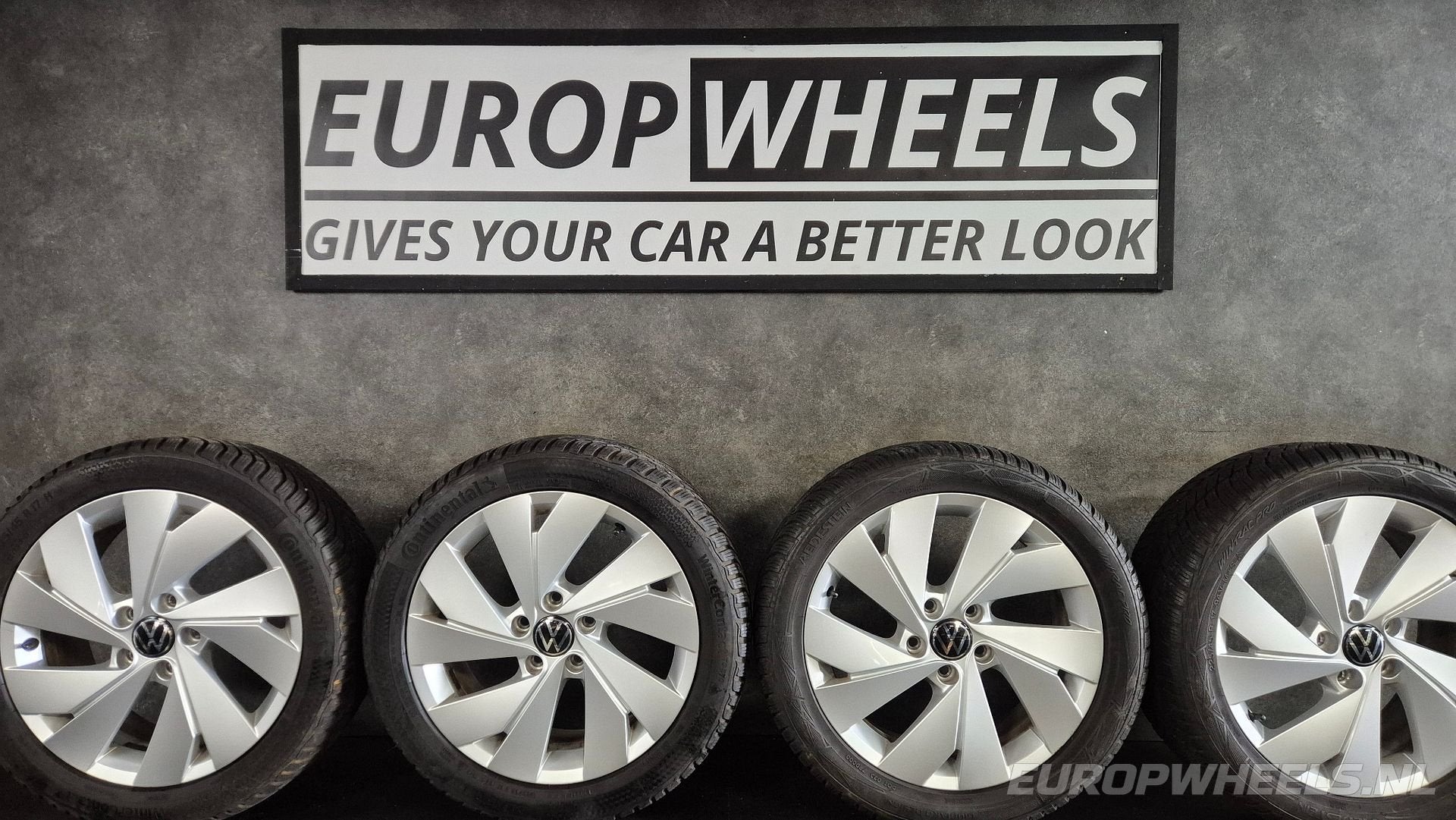 17 inch VW Golf 5 6 7 8 GTE velgen winterbanden, Auto-onderdelen, Gebruikt, -, -, Banden en Velgen