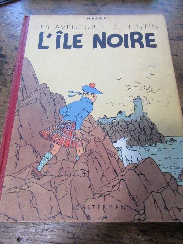 album Tintin L'île noire B2 Année 1948, Livres, Une BD, Enlèvement, Utilisé, Hergé