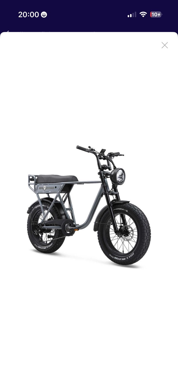 Fatbike Ape Ryder, Ophalen, Nieuw, 50 km per accu of meer, Overige merken