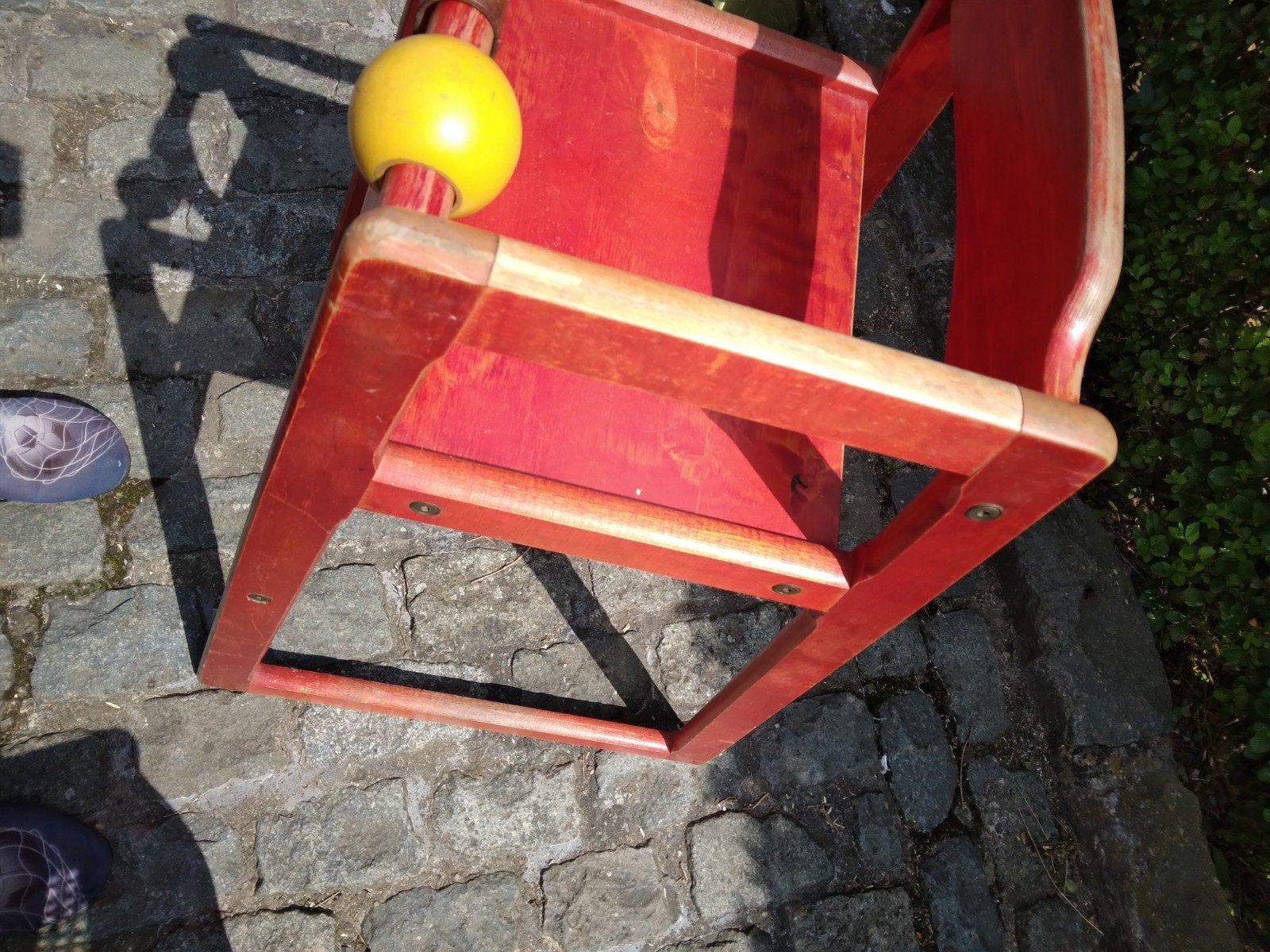 Vintage houten kinderstoel, Kinderen en Baby's, Ophalen