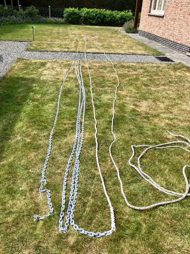 ankerketting 8mm, Watersport en Boten, Ophalen, Gebruikt, Ankeren en Afmeren, Motorboot