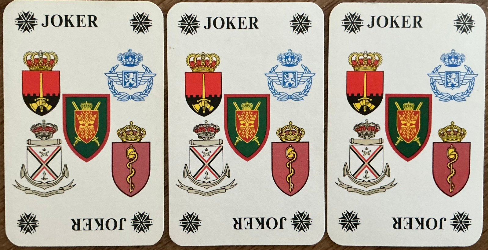 Jokers WAPENSCHILDEN, Ophalen of Verzenden, Zo goed als nieuw, Joker(s)