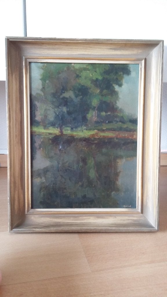 Schilderij Vic Dooms, Ophalen, Paneel, Overige stijlen, Landschap