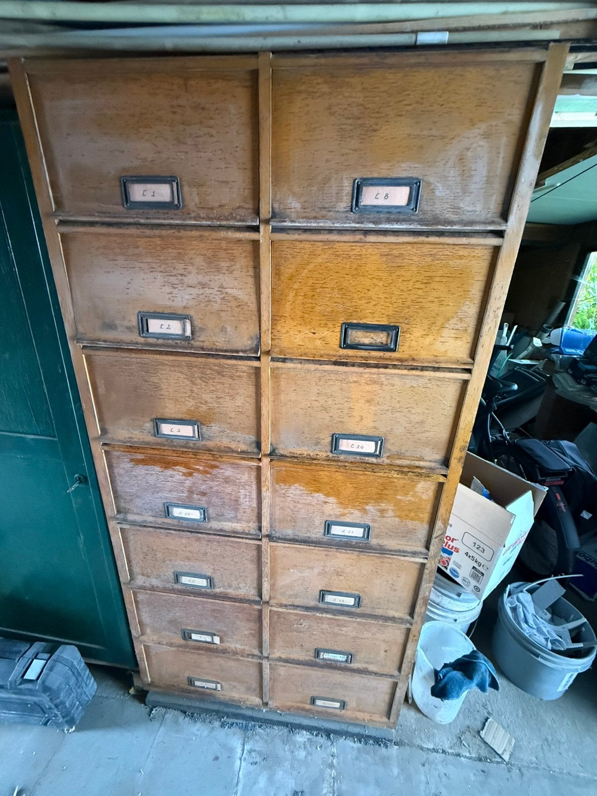Authentieke vintage ladekast, Maison & Meubles, Armoires | Casiers, Enlèvement, Utilisé