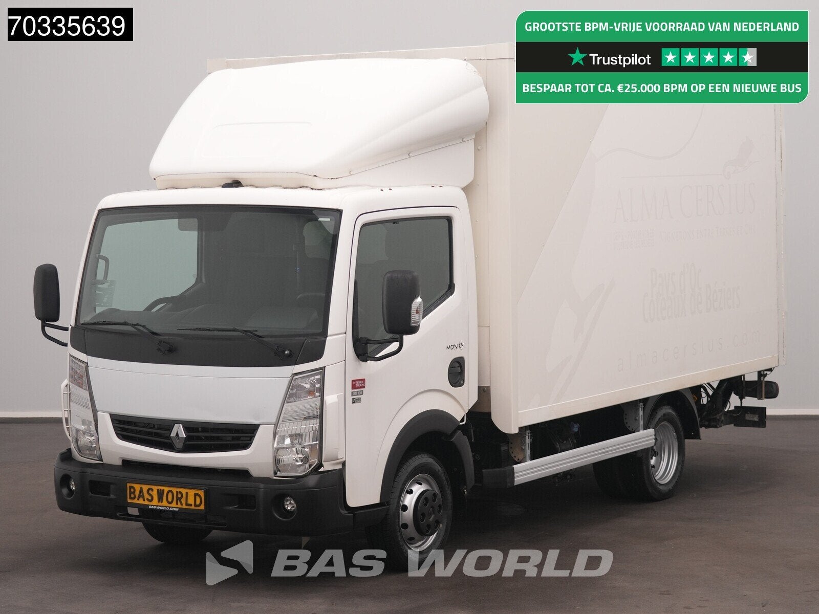 Renault Maxity 130PK Laadklep Bakwagen Zijdeuren Dubbellucht, Auto's, Stof, Gebruikt, 4 cilinders, Renault