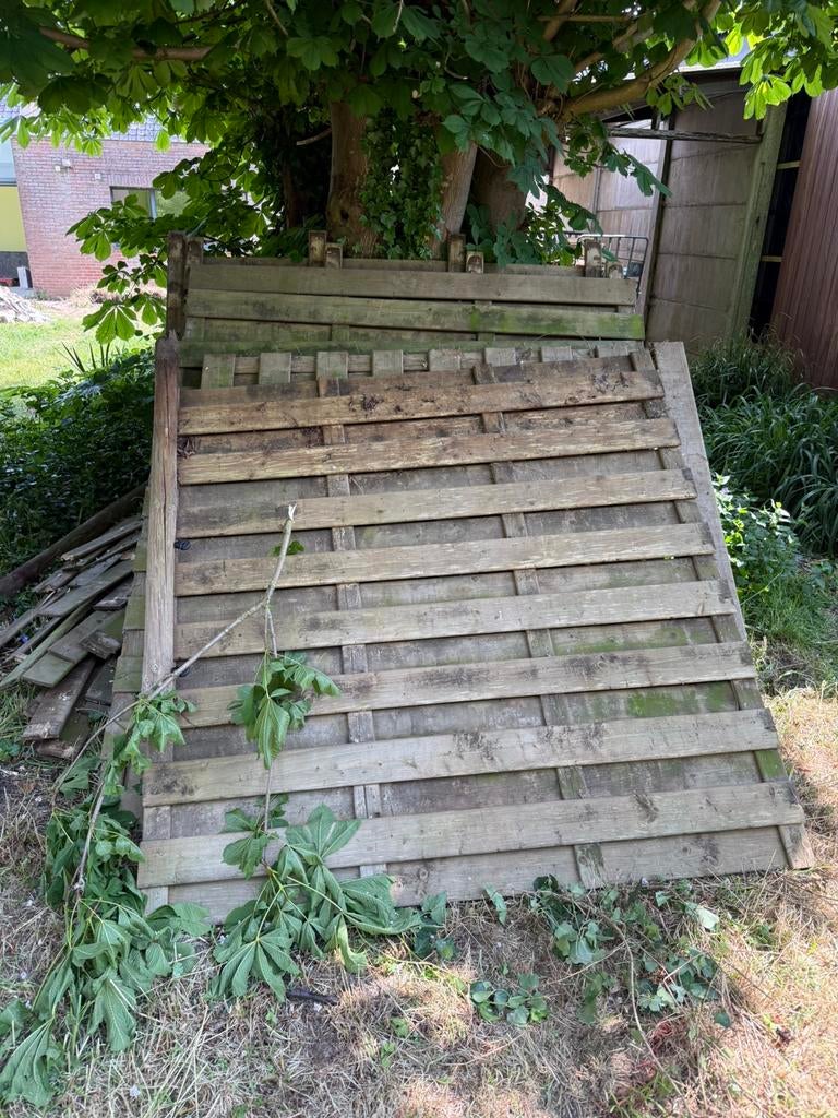 Houten schutting, Ophalen, Zo goed als nieuw