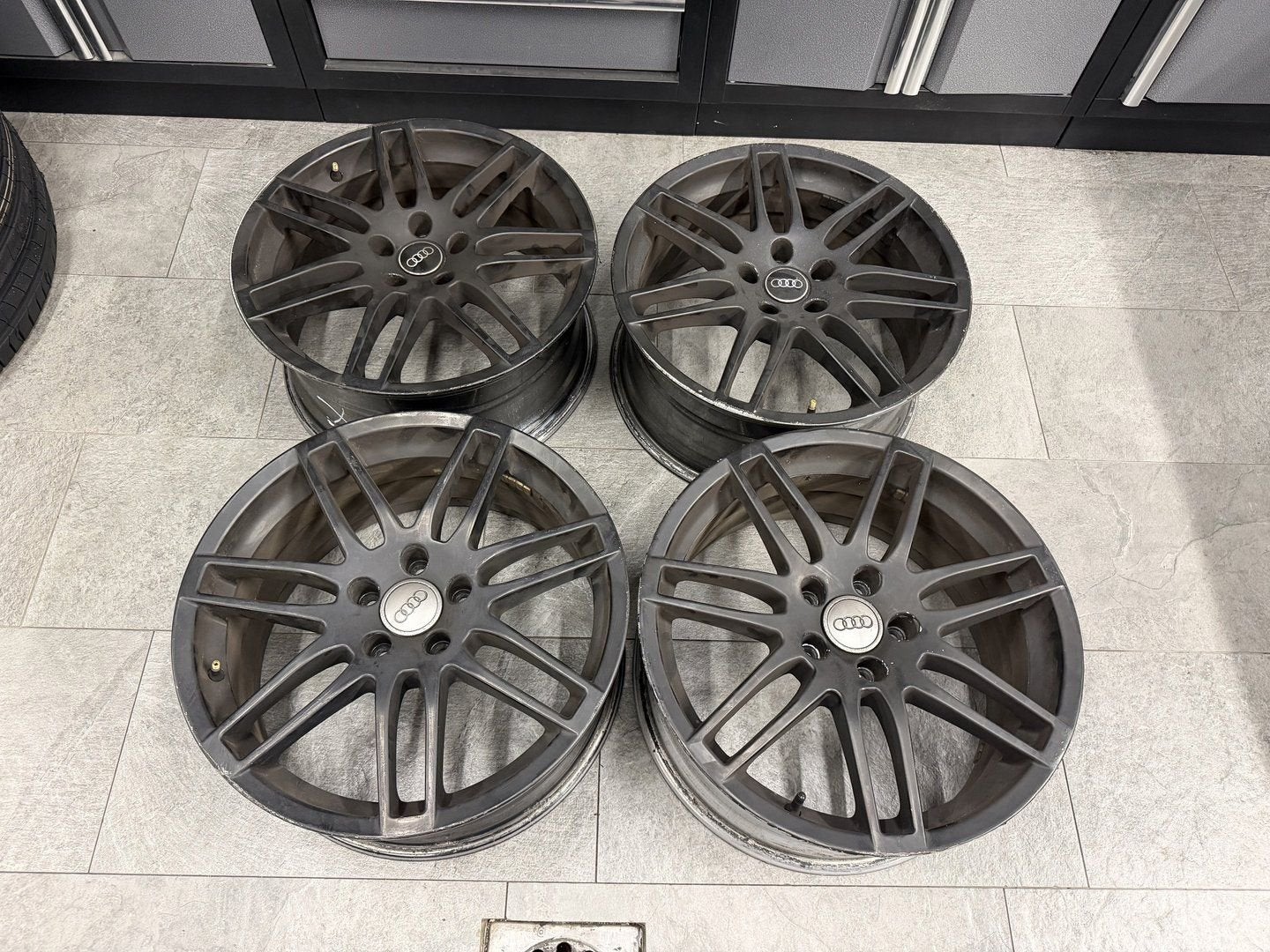 18inch Black VW Audi Seat RS4 Style Velgen! 5x112, Auto-onderdelen, Gebruikt, -, -, Banden en Velgen