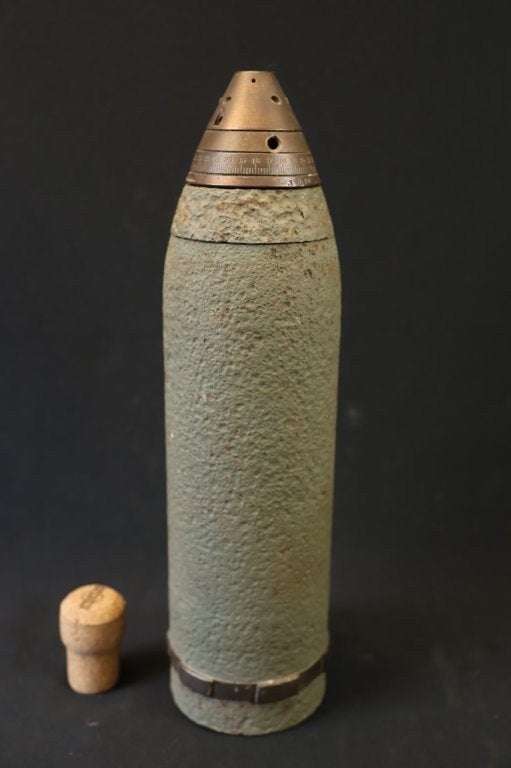 WO1 Duitse 7.6cm leichte MinenWerfer LEEG, Verzamelen, Militaria | Algemeen, Ophalen of Verzenden