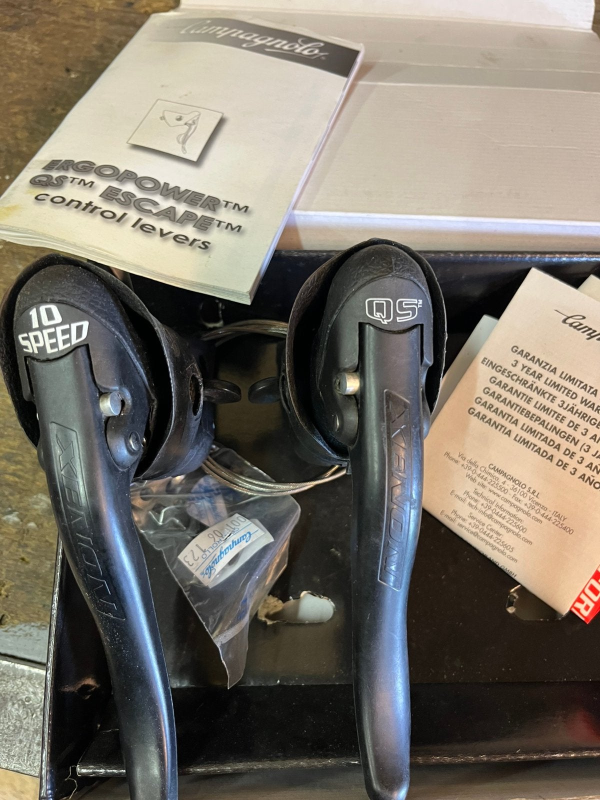 Campagnolo shifters 10speed, Fietsen en Brommers, Fietsonderdelen, Ophalen of Verzenden, Zo goed als nieuw