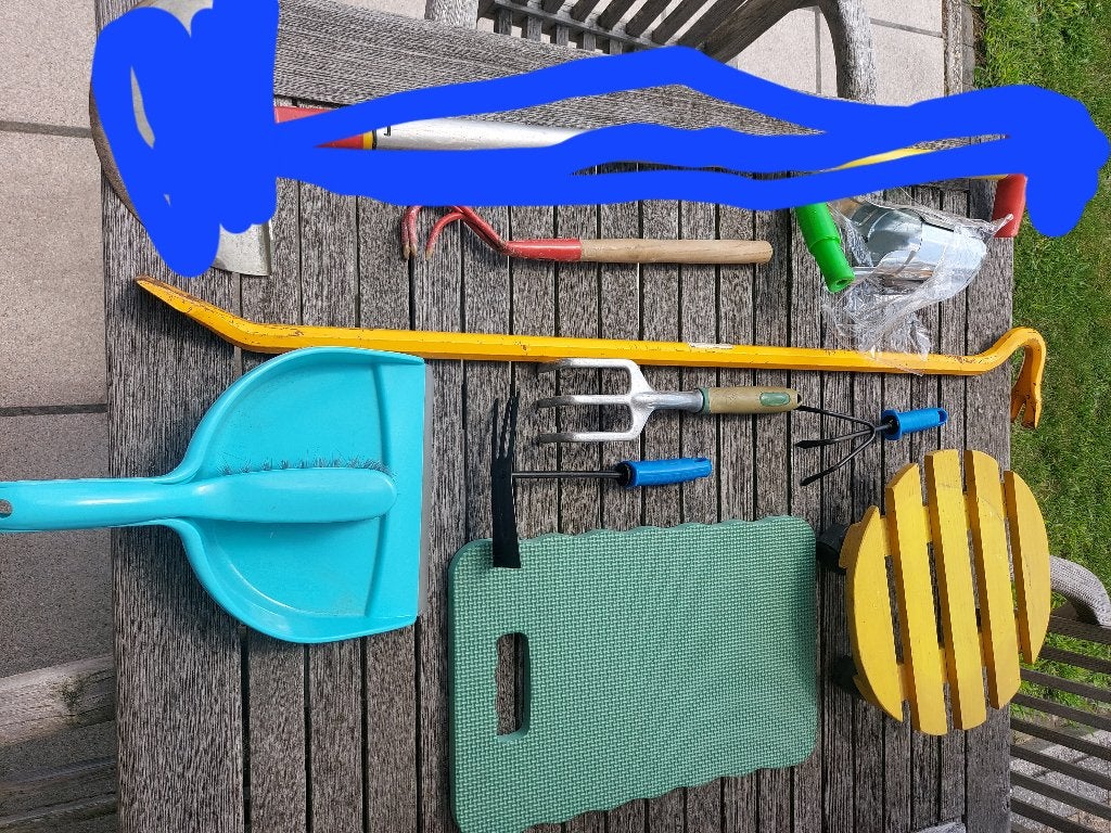 Veel tuinmateriaal,  potjes, vogelhuisje, koevoet enz, Tuin en Terras, Verzenden, Gebruikt