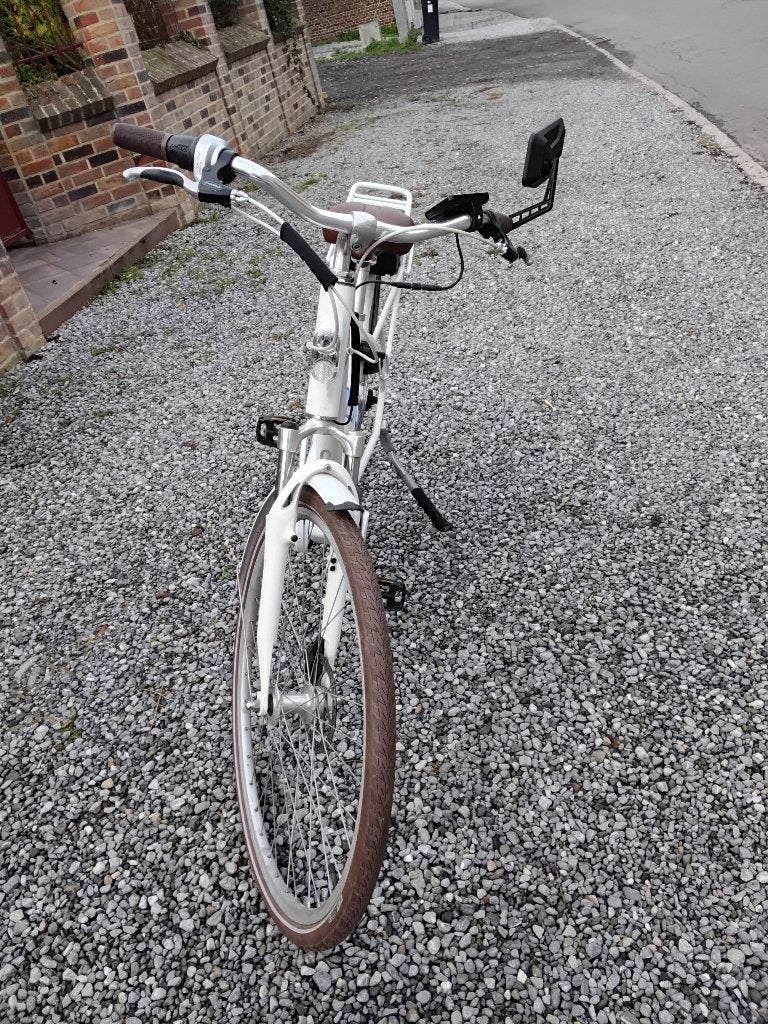 Elektrische fiets voor dames, Fietsen en Brommers, Ophalen, Zo goed als nieuw, Schijfrem, Versnellingen