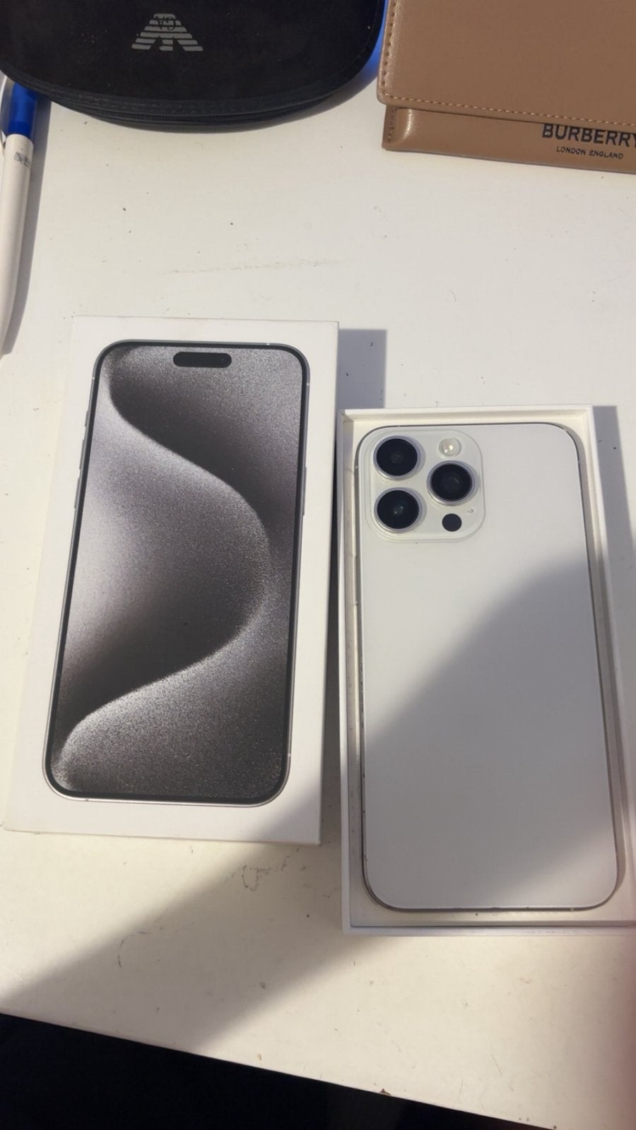 Iphone 15 pro max 256g, Telecommunicatie, Mobiele telefoons | Apple iPhone, 83 %, Wit, IPhone 15 Pro Max, Zo goed als nieuw