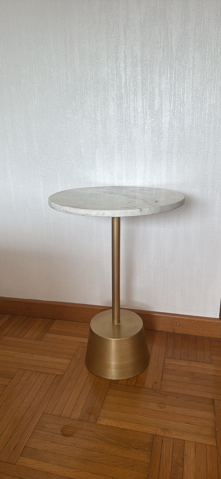 Stijlvolle ronde bijzettafel, Maison & Meubles, Enlèvement, Comme neuf