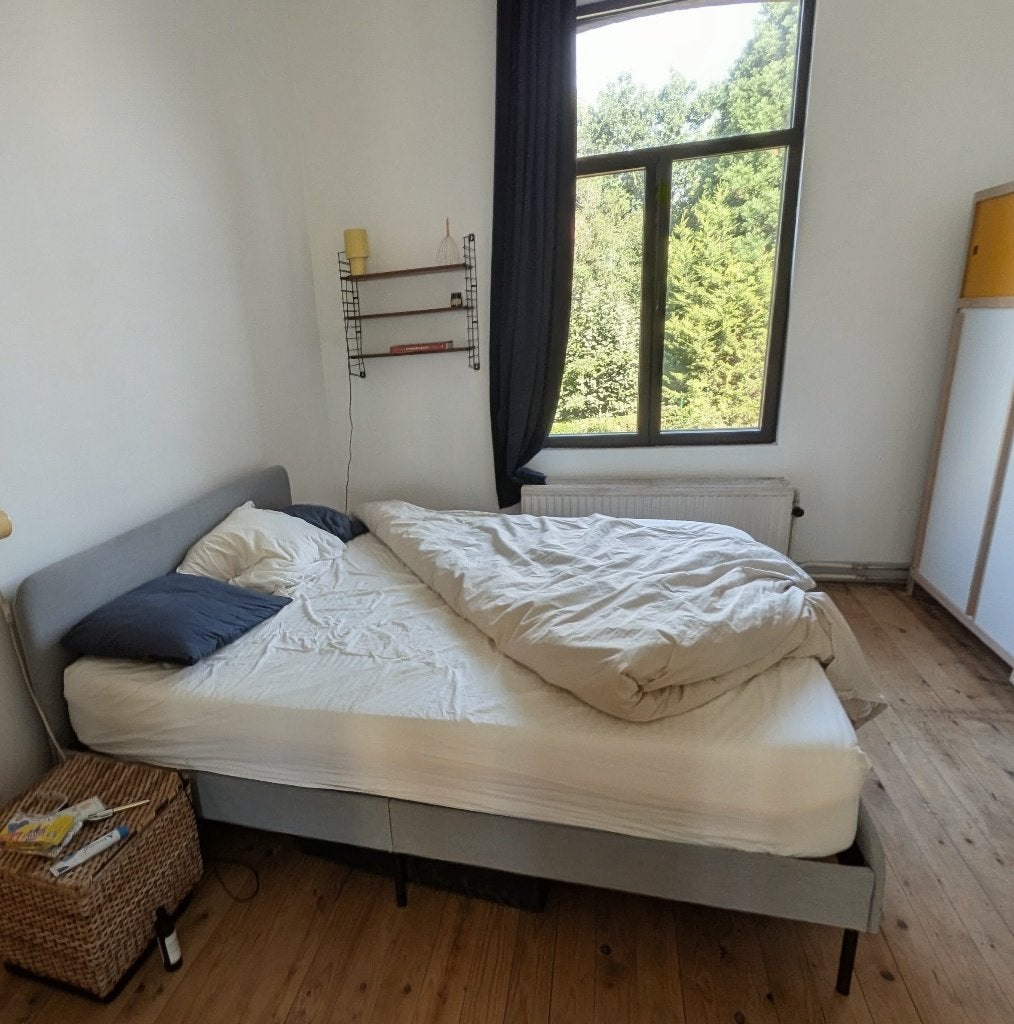 Tweepersoonsbed, Huis en Inrichting, Ophalen, Zo goed als nieuw, 160 cm