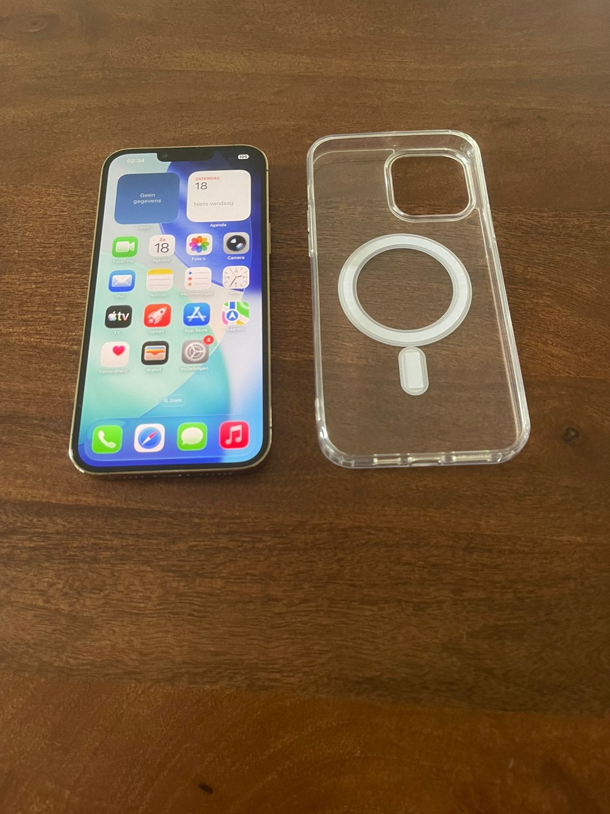 iPhone 13 Pro Max 256 GB Gold – 100% Batterij – Nieuwstaat, Télécoms, Téléphonie mobile | Apple iPhone, 256 GB, Enlèvement ou Envoi