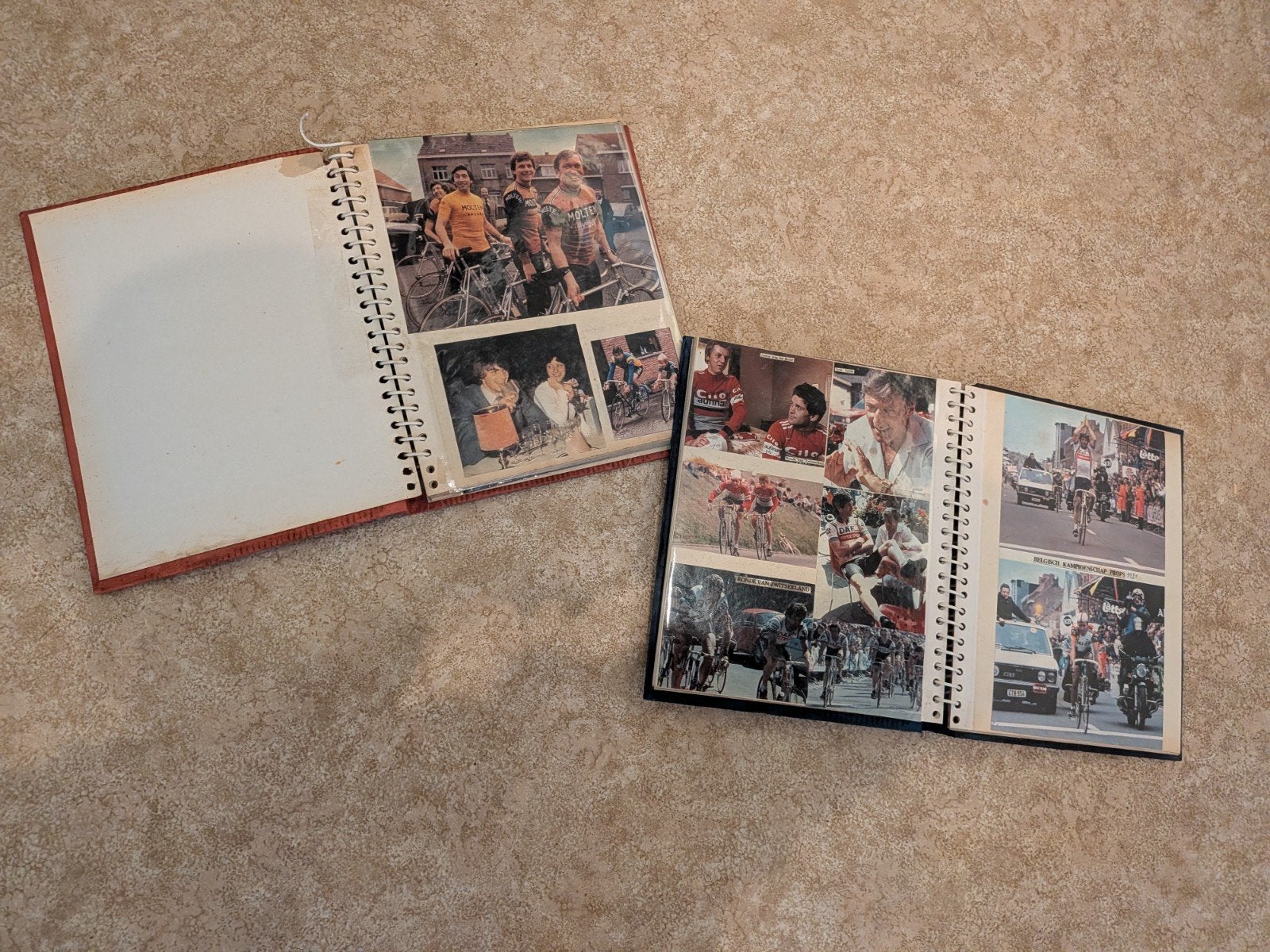 2 mappen met oude foto's van het wielrennen (samen voor €20), Verzamelen, Ophalen of Verzenden