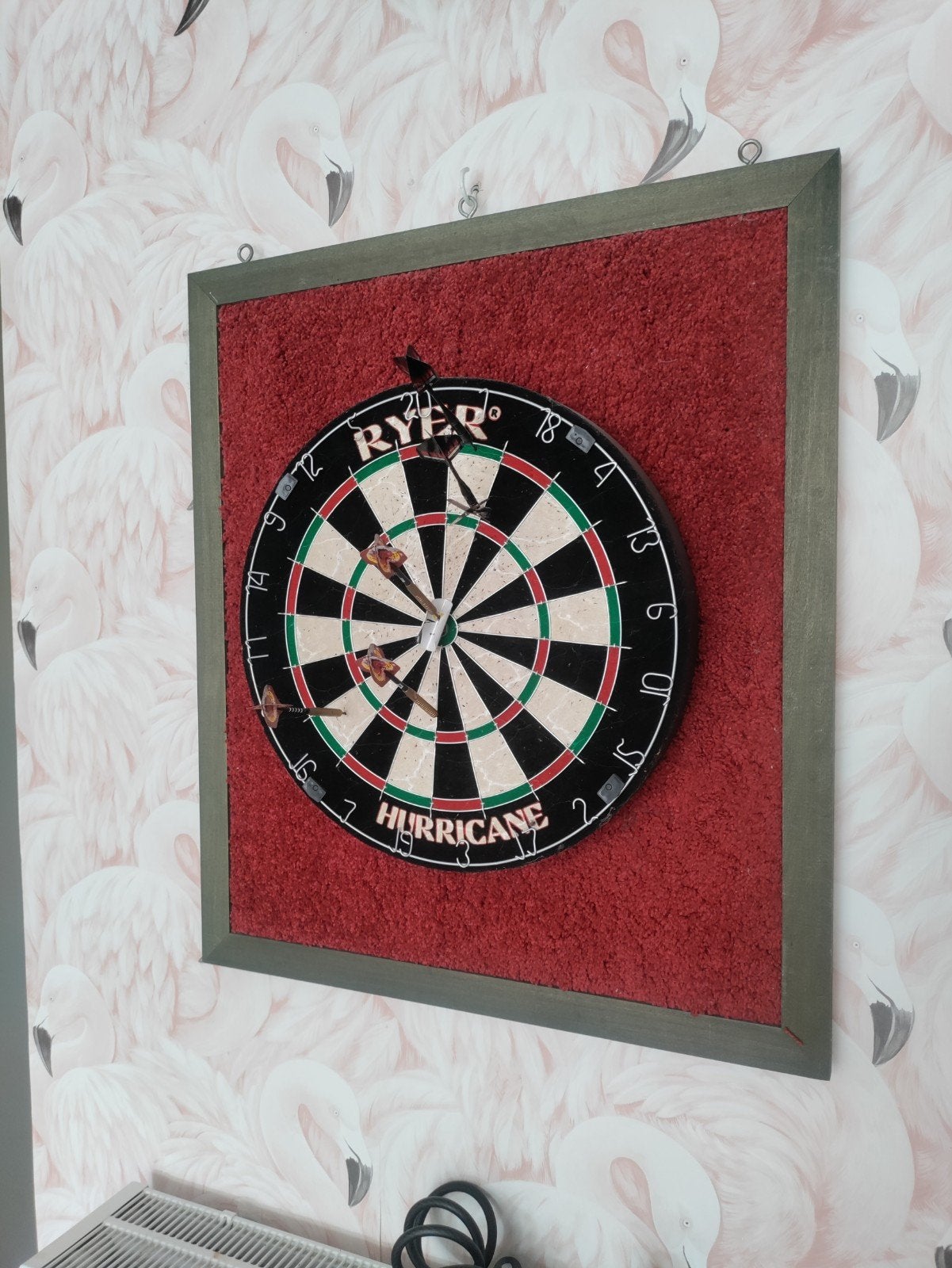 Dartsbord Ryer met opvang kader., Ophalen of Verzenden