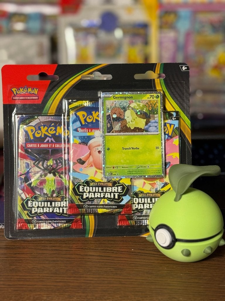 Tri-pack Pokemon Equilibre Parfait + Poke Ball 3D Pomdepik, Enlèvement ou Envoi, Neuf, Autres types