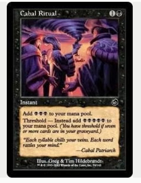 Cabal Ritual - TOR - MTG - BIJNA GD, Hobby en Vrije tijd, Verzamelkaartspellen | Magic the Gathering, Ophalen of Verzenden