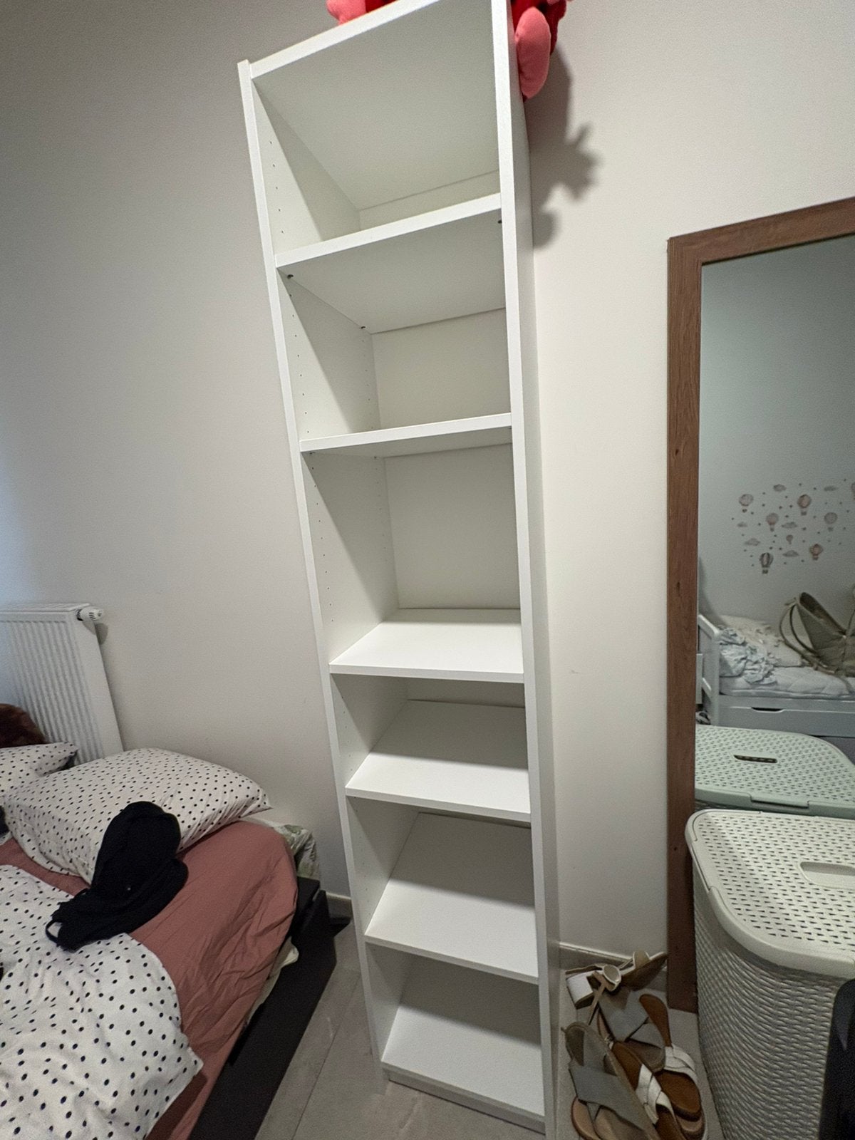 Witte boekenkast / opbergkast, Huis en Inrichting, Kasten | Boekenkasten, Ophalen, Zo goed als nieuw