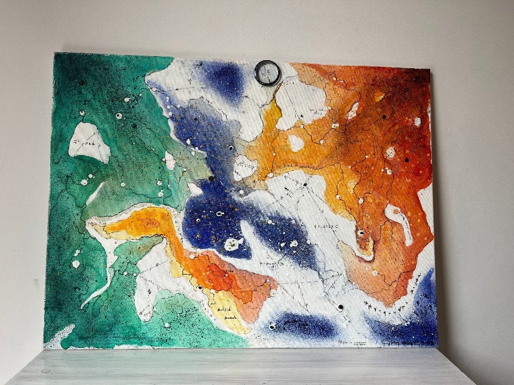 Schilderij "Wereldreiziger", Ophalen
