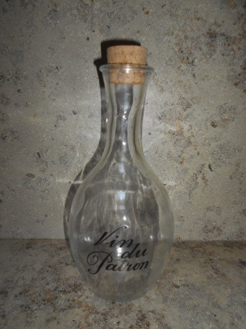 Bouteille avec bouchon en liège - Vin du Patron, Enlèvement ou Envoi