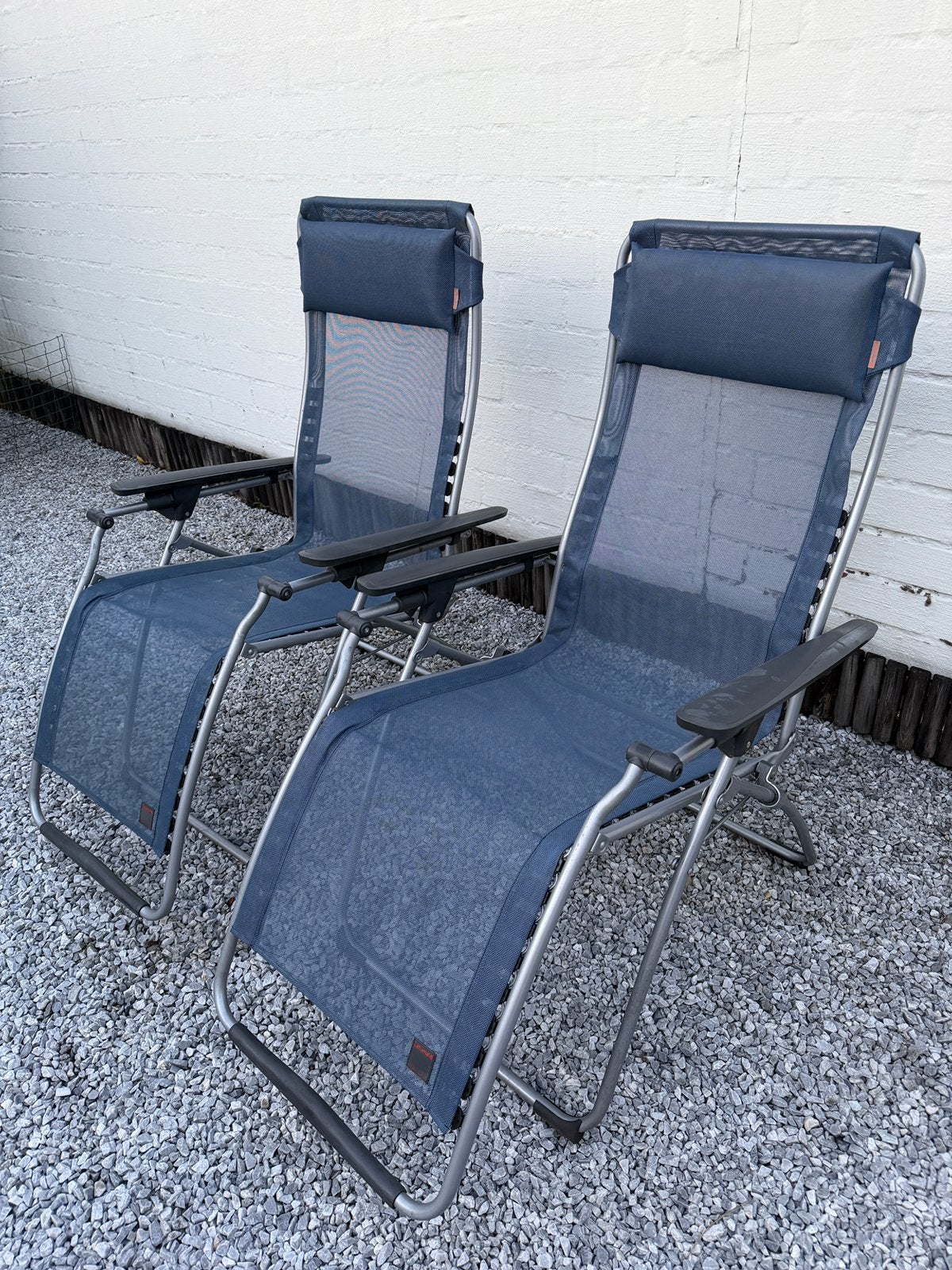 2x lafuma ligstoel, Tuin en Terras, Ligbedden, Ophalen, Gebruikt
