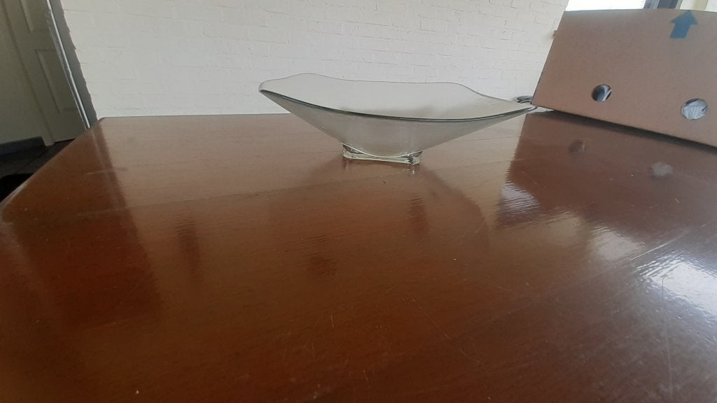 glazen schaal, Ophalen of Verzenden, Zo goed als nieuw, Glas, Schaal