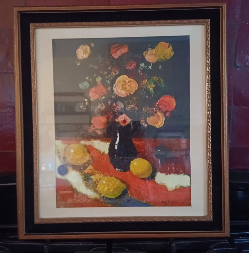 Schilderij olieverf Staf Beerten,expressionistisch,ingelijst, Antiek en Kunst, Ophalen, Hout, Gesigneerd, Olieverf