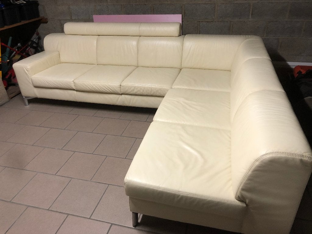 siège d'angle en cuir, Maison & Meubles, Enlèvement, Utilisé, Cuir