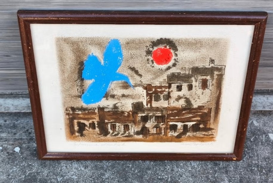 lithographie epreuve d artiste signe Jean OOSTERLYNCK, Ophalen of Verzenden, Lithografie