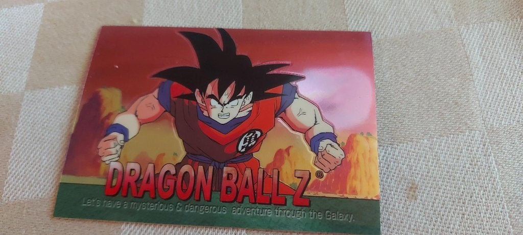 dragonball z kaart reverseholo Goku powerup, Hobby en Vrije tijd, Ophalen of Verzenden, Nieuw, Losse kaart
