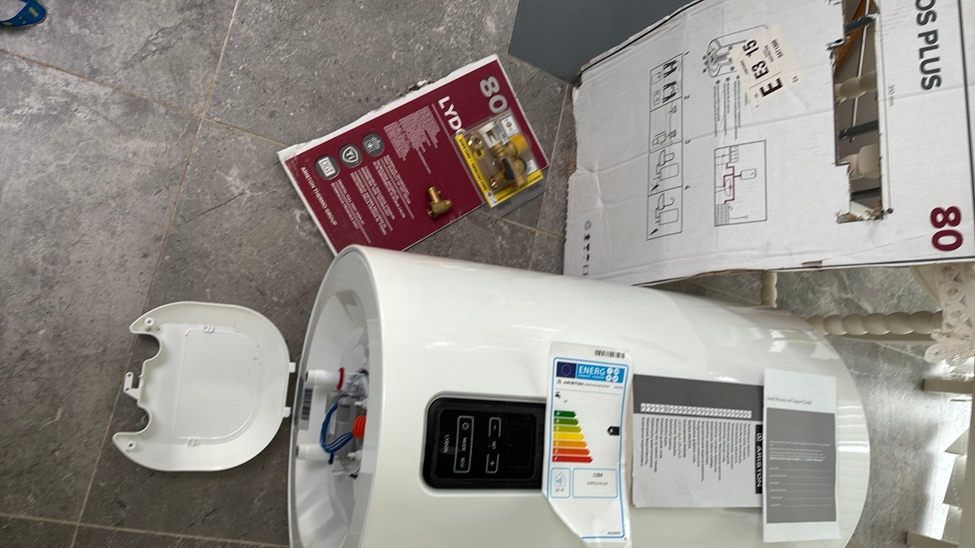 Boiler  elec 80 lltres Ariston -jamais posé, Bricolage & Construction, Neuf, Moins de 3 ans, Boiler, Enlèvement