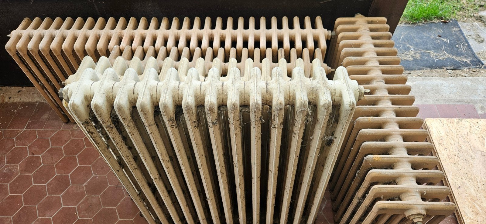radiateur fonte, Doe-het-zelf en Bouw, Ophalen, Gebruikt, Radiator