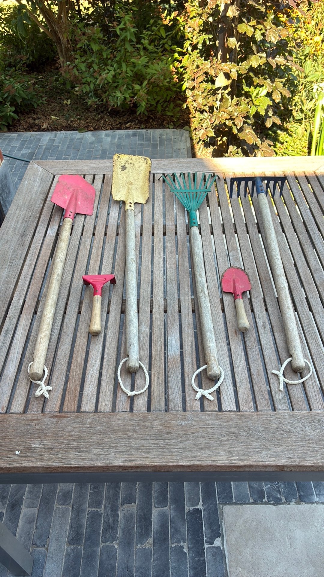 Tuingereedschap voor kinderen, Ophalen, Gebruikt