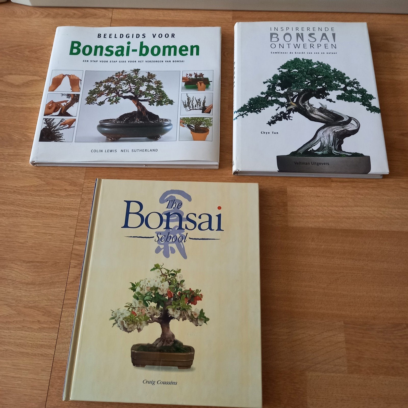 3 BONSAIBOEKEN, Ophalen of Verzenden, Zo goed als nieuw, Bloemen, Planten en Bomen