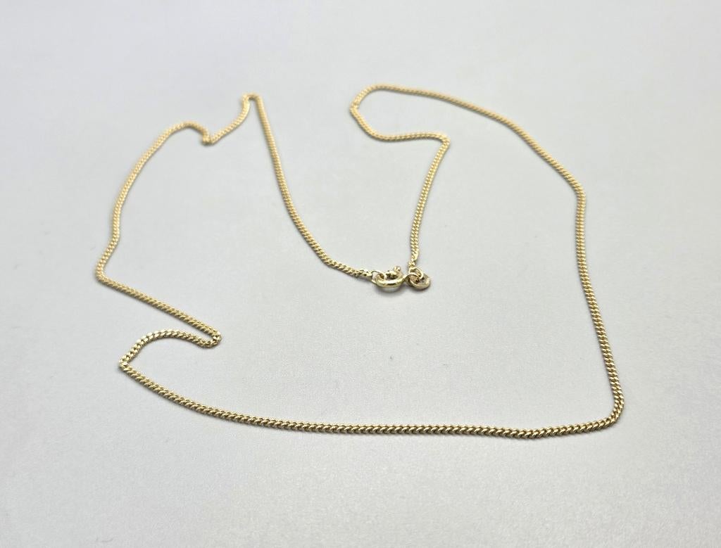 Collier vintage à maillons gourmets en or. 2026/173., Bijoux, Sacs & Beauté, Colliers, Enlèvement ou Envoi, Comme neuf, Jaune