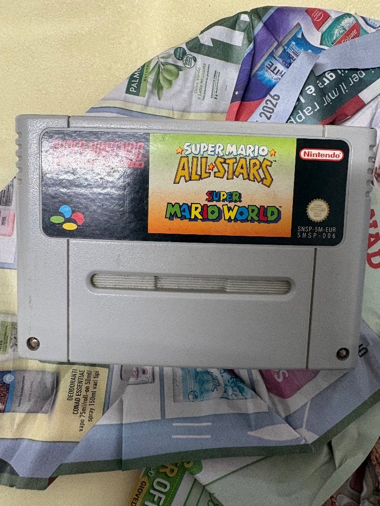 super Mario all stars + super mario world  PAL, Eén computer, Ophalen of Verzenden, Zo goed als nieuw, 3 spelers of meer