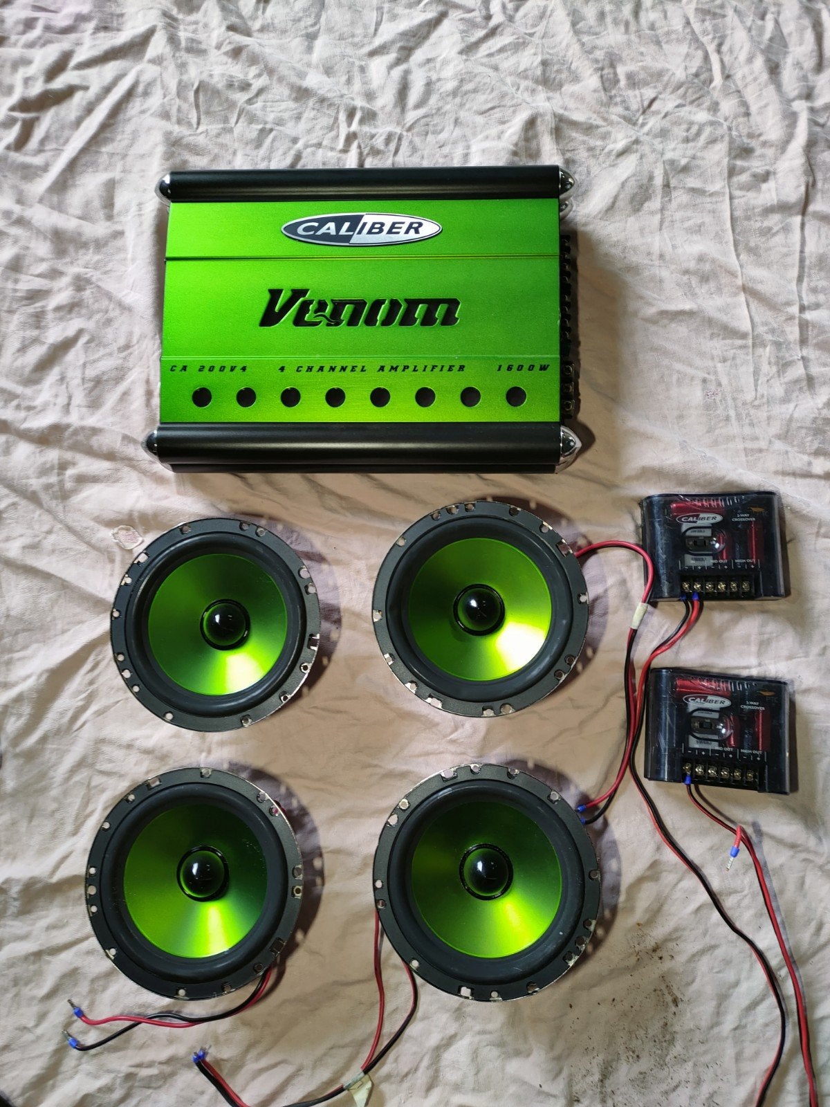 Caliber Venom Car-Audio Set luidsprekers versterker, Ophalen of Verzenden