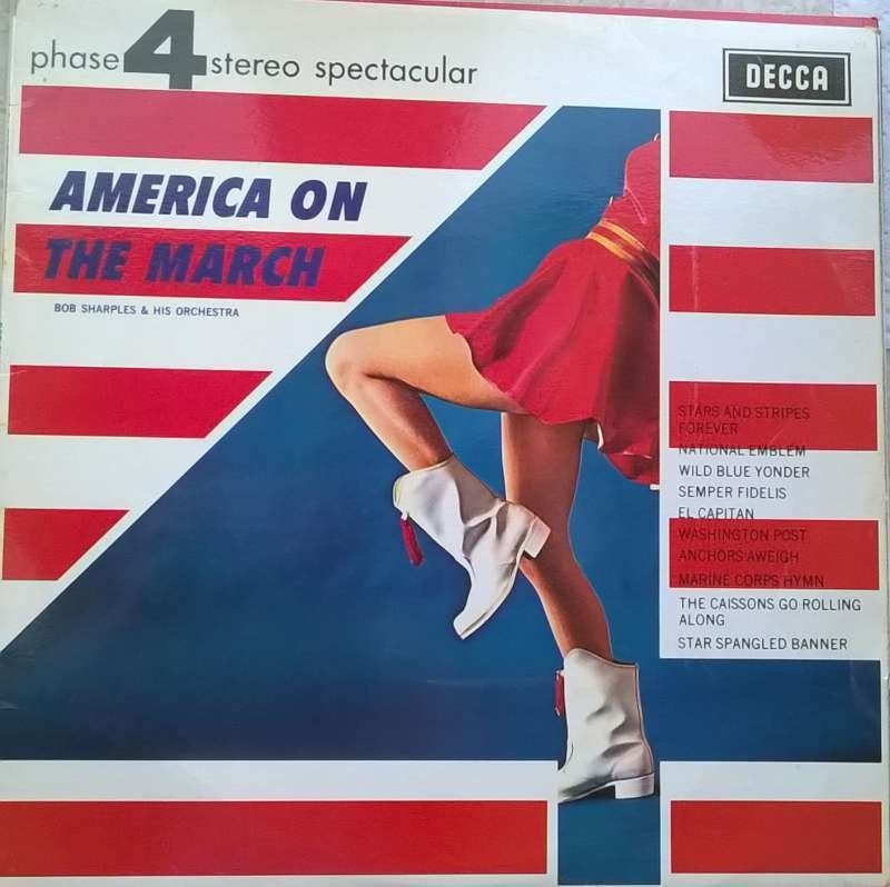 LP 4 phase stereo America on the March Sharples, Bob, Cd's en Dvd's, Vinyl | Verzamelalbums, LP, Beschermende buitenhoes, Wereldmuziek
