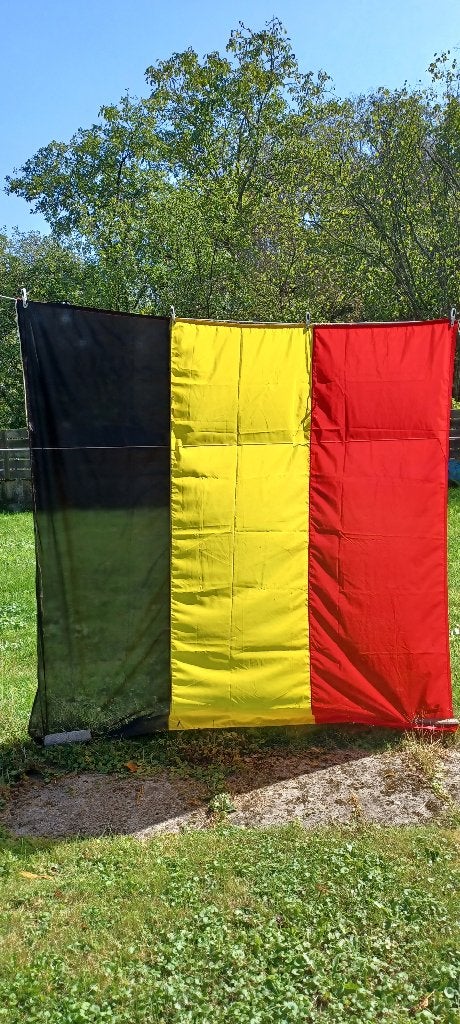Belgische driekleur, Diversen, Vlaggen en Wimpels, Ophalen, Gebruikt