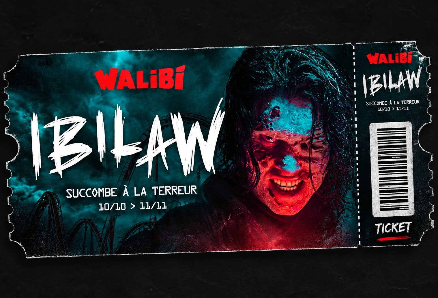 Ticket Walibi Halloween ️